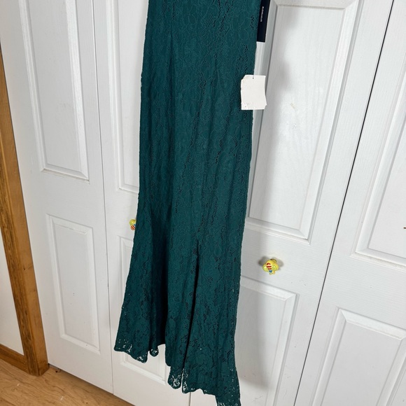 Lulu's Green Lace Maxi Dress - Picture 13 of 14